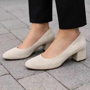 Everlane suede heels